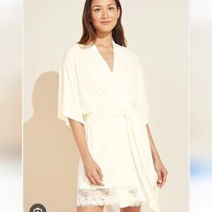 Eberjey Rosalia Elevated Robe SZ L NWT